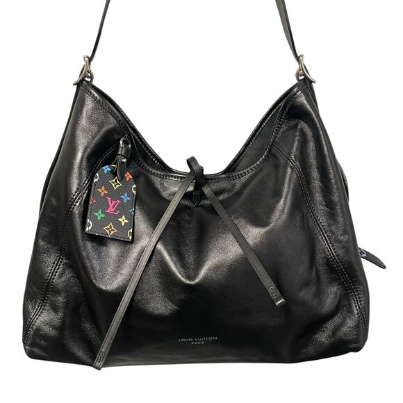 NWT Louis Vuitton x Murakami Carryall Vibe MM Noir Multicolor Handbag + Wristlet - Picture 2 of 16